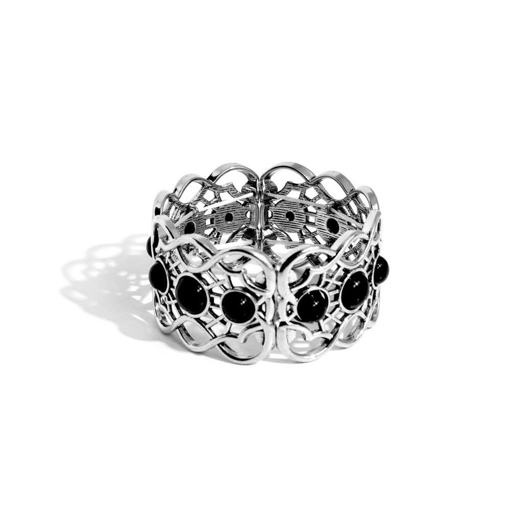 🆕Paparazzi Bracelet*🖤*- Very Versailles Black- Free Gift~